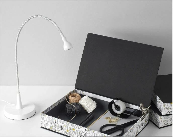 IKEA Home Office Storage Elegant Pattern 3 Box Set Organize Organization LANKMOJ - Image 4 of 4