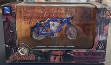 New Ray Toys Indian Twin Racer 1908 Motorcycle Die Cast Replica 1:32 NOS