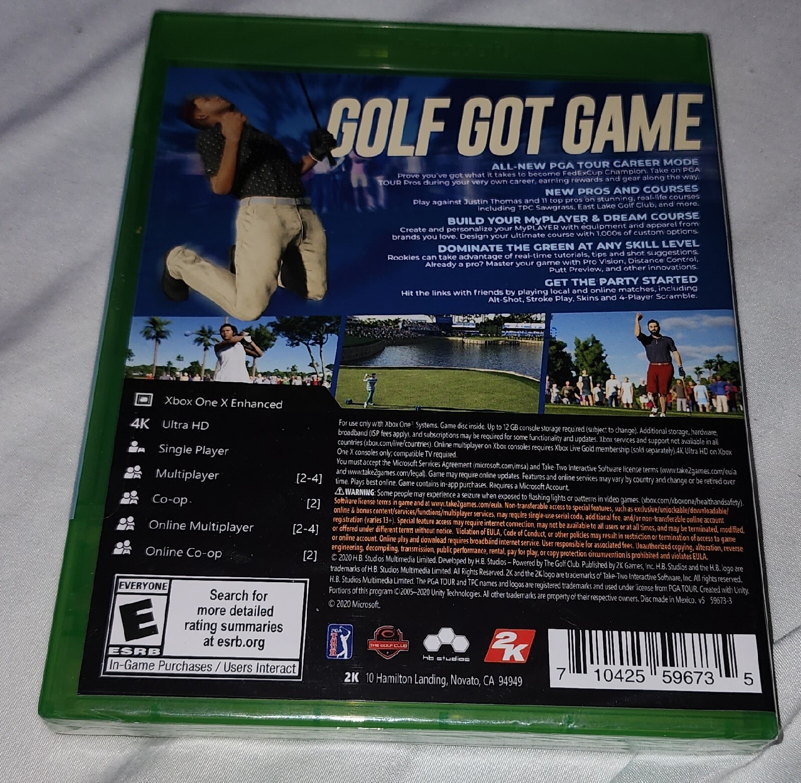 PGA TOUR 2K21 XBOX ONE S X GOLF GAME FACTORY SEALED BRAND NEW