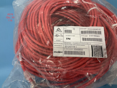 10 PCS - 23 feet / 7 Meters PATCH CORD RJ45 , LAN Cat6, Molex 0181990901