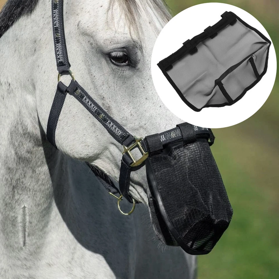 Horse Nose Net Sun Fly Mask Shield Pollen Filter Animal Nose Protection Net 2025 - Image 2 of 4