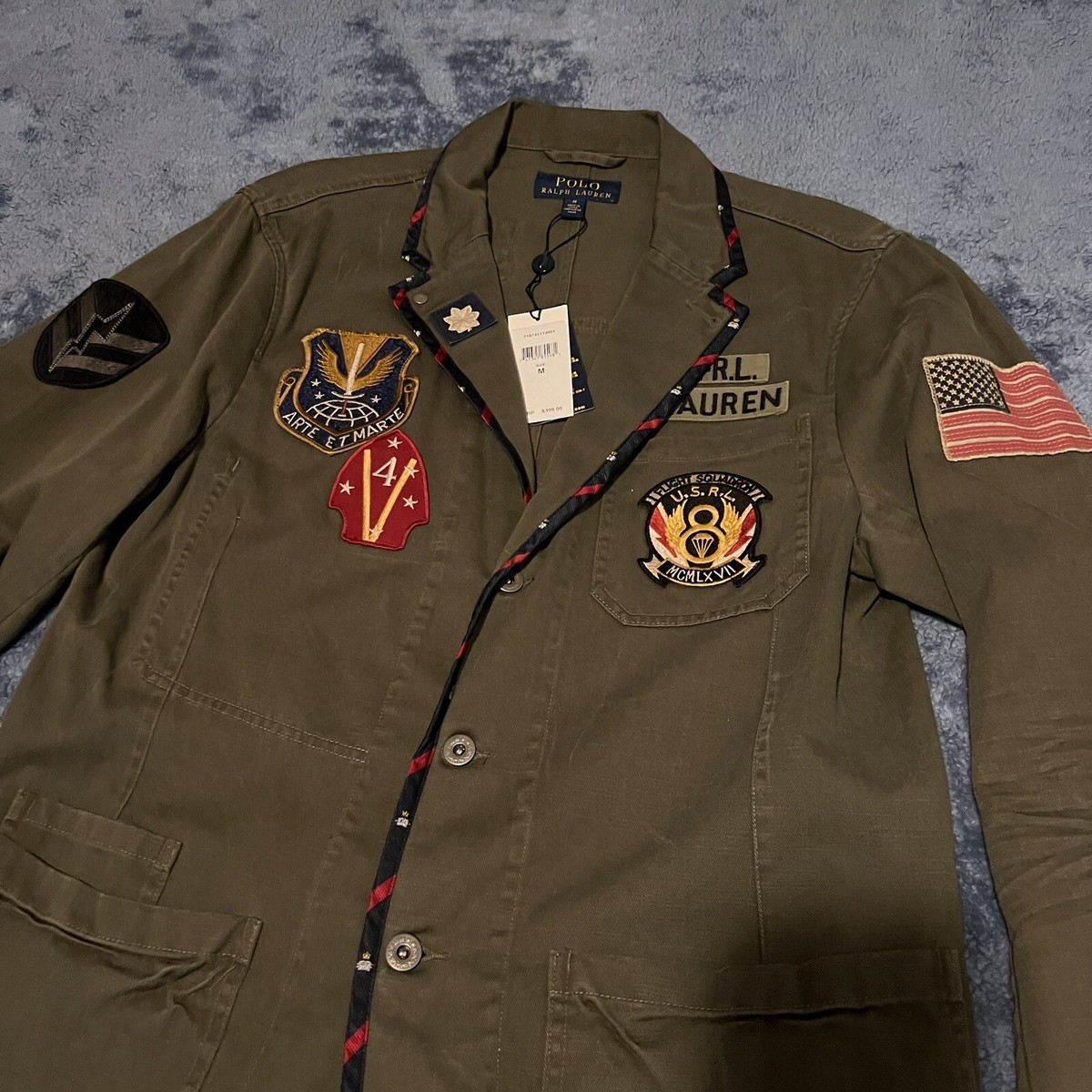 Polo Ralph Lauren Men's Army Field Jacket U.S.R.L. Flight Squadron