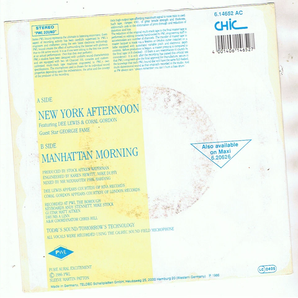 MONDO KANE 7" SINGLE NEW YORK AFTERNOON - Bild 2 von 4