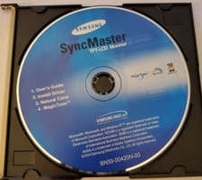 Samsung SyncMaster Driver Software CD Disk Only For TFT-LCD Monitor