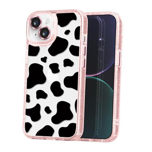 Cute Milk Cow Print iPhone 13 Basic Protective Case