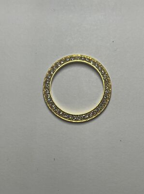 Ladies Rolex Bezel 28mm Gold Plated Natural Diamonds Just Under 1 Carat