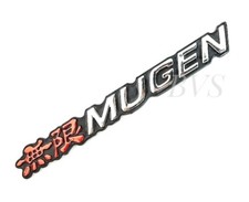 MUGEN Logo 3D Red Chrome Part Car Badge Emblem Logo For Accord Civic SI