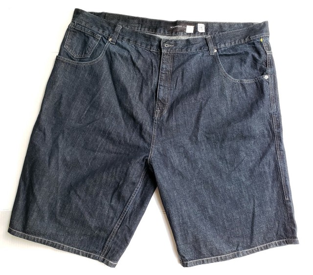 RocaWear Roca Wear Dark Blue Denim Shorts Embroidered Pocket 40W x 27L Baggy | eBay