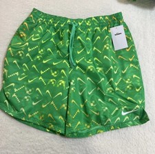 Nike Digi Swoosh Ombre Lap 7  Swim Trunks Men  s Medium Electric Green NESSD516