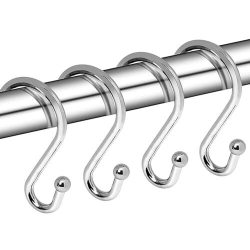 Hook Curtain Hook S-Shaped Hooks Bathroom Curtain Hooks Multifunctional Hooks... - Picture 1 of 9
