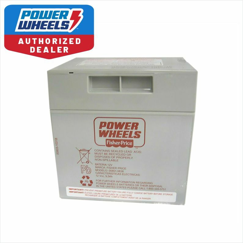 Fisher Price Kawasaki Kfx 12 Volt Gray Battery Genuine