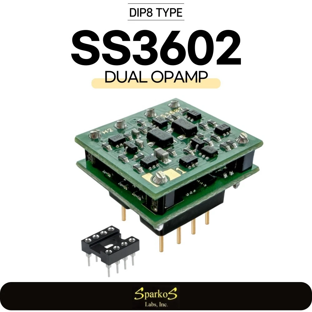 Sparkos Labs SS3602 Dual Discrete Op Amp DIP8 HiFi Audio Upgrade