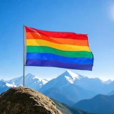 3x5FT Gay Pride Flag Rainbow LGBTQIA+ Love Equal Inclusion Parade Lesbian 11