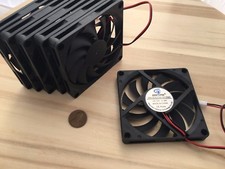 6 Pieces 8010s Gdstime 12V 2pin 80x80x10mm DC Cooling Fan large brushless