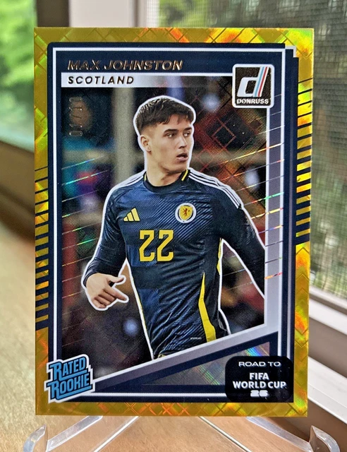 2025-26 Donruss Road To FIFA World Cup Max Johnston #233 Gold Diamond /10 RC