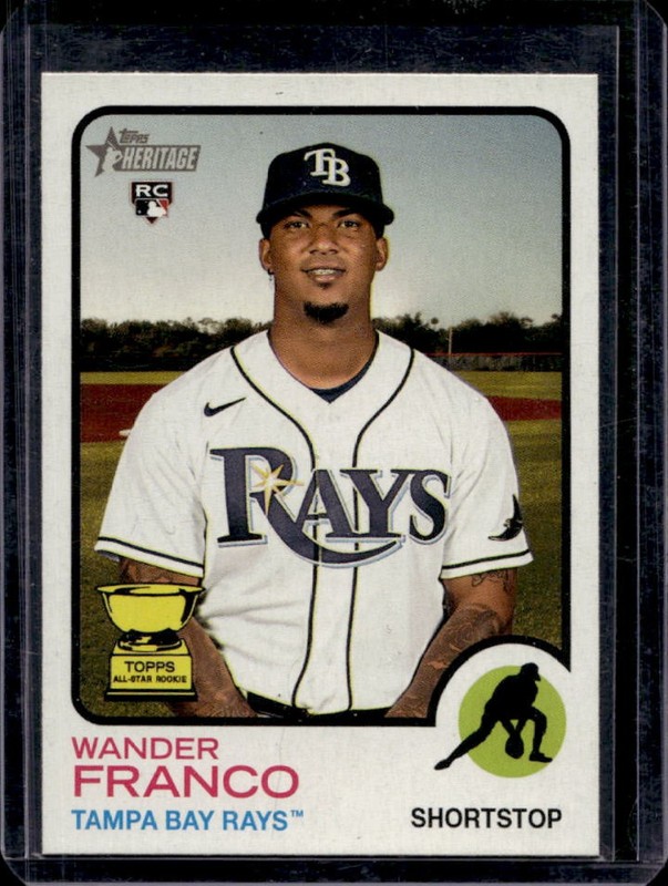 2022 Topps Heritage Wander Franco RC Rookie All-Star #347 Rays