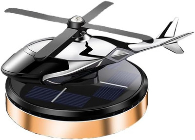 Car Air Freshener, Helicopter Solar Energy Rotating Aromatherapy Al Alloy Diffus
