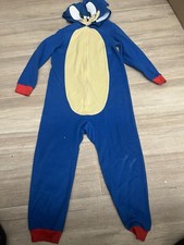 Sonic the Hedgehog Boys Pajamas Union Suit Size 6/7 One Piece Costume