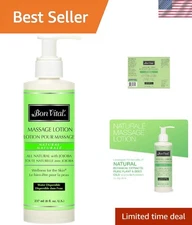 Naturale 8oz All-Natural Massage Lotion - Unscented & Lightweight for Therapists