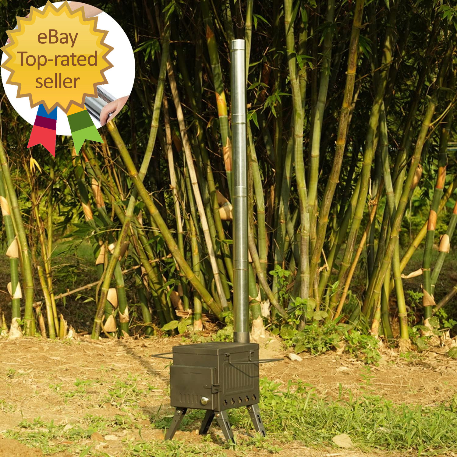 Thickness Stove Pipe Stainless Steel 4 Pcs Flue Chimney Extension Diameter