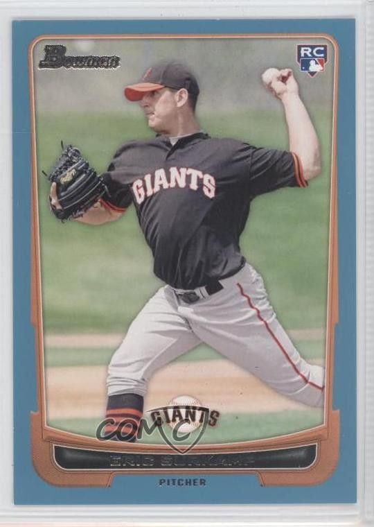 2012 Bowman Blue Border 245/500 Eric Surkamp #200 Rookie RC 0l2