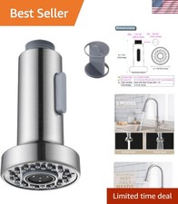 Lightweight Brushed Nickel Faucet Sprayer, Effortless Stream and Spray Action