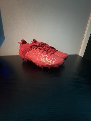 Under Armour Blur 2 MC Suede Cardinal Football Cleats Men s Sz 9 (3027978 602)