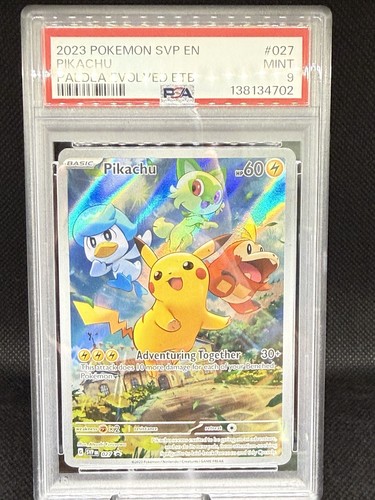 Pikachu 027 Sv: Scarlet & Violet Promo PSA 9