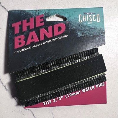 90s Dead Stock Suede Watch Band The Band Chisco Nylon Sports Band Vintage Y2K