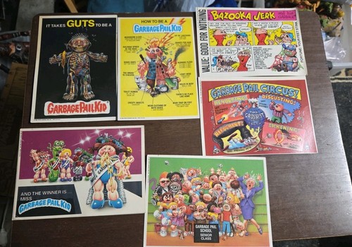 8X 1986 Topps GARBAGE PAIL KIDS Giant Sticker Cards GPK Jumbo