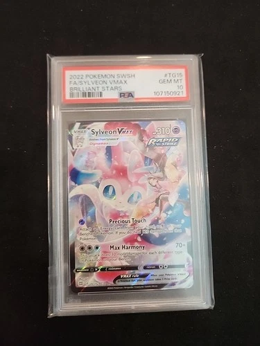 Sylveon VMAX TG15/TG30 Sword & Shield Brilliant Stars PSA 10