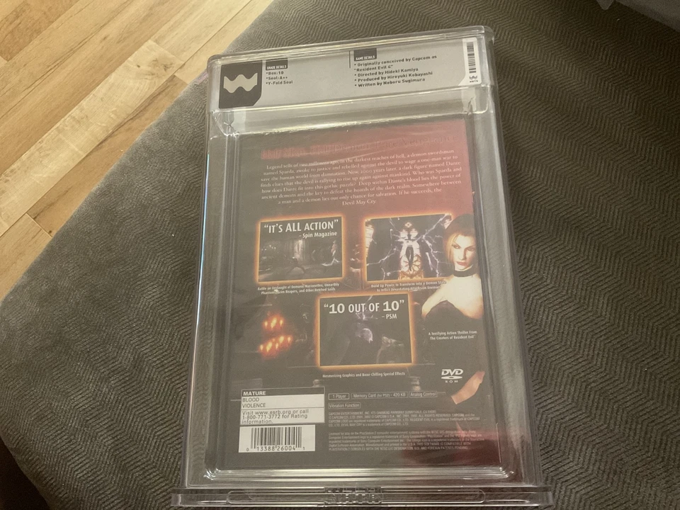 WATA 10 Devil May Cry PS2 (Sony PlayStation 2, 2002) - Image 4 of 4