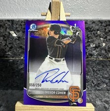 2025 Topps Bowman Draft Chrome Prospect Auto Trevor Cohen Purple /250 CPA-TC