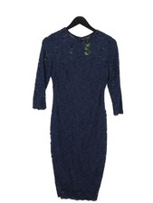 Alex Max Bodycon Midi Dress UK10 in Blue