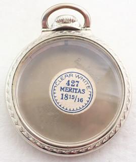 16s 14k WHITE GOLD FILLED ILLINOIS BUNN SPECIAL RAILROAD POCKET WATCH CASE