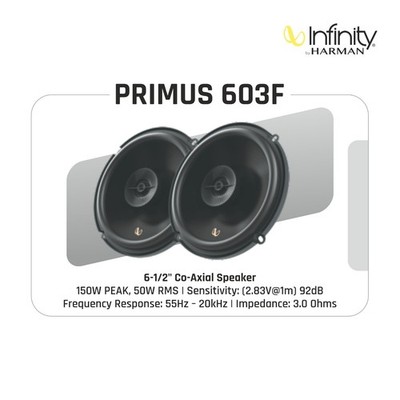 INFINITY AUTO LAUTSPRECHER | PRIMUS 603F | 6,5'' CO-AXIAL LAUTSPRECHER 150W