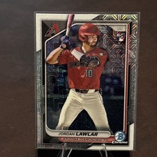 2024 Bowman Chrome Jordan Lawler RC Mega Mojo Refractor #96 Arizona Dbacks RC