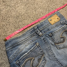 Silver Jeans CUT-OFFS Denim Shorts Womens 27 Low Rise Distressed Blue — photo 10