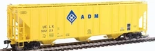 Walthers 920-106124 HO ADM/UELX 55' Evans 4780 3-Bay Covered Hopper #30223 LN