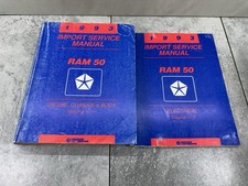 1993 Dodge Ram 50 Import Service Manuals Vol 1 2 Engine Chassis Electrical Oem