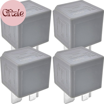 4-Pack F80B-14B192-AA Relay 70A 12VDC 4-Pin Automotive Power Relay - Replaces V2