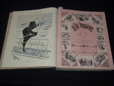 1908 JANUARY-JUNE LA VIE PARISIENNE FRENCH MAGAZINE BOUND VOLUME - KD 3340M