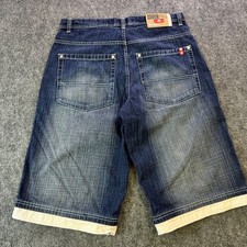 Vintage Southpole red tab Shorts Mens 34 Blue Jorts Baggy Y2K Red Tab Wide Loose