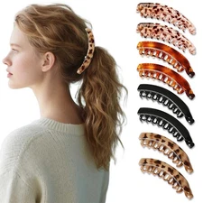 8 PCS Large Banana Clips Hair for Thick and Thin Hair, Kitsch Matte Claw Clip...