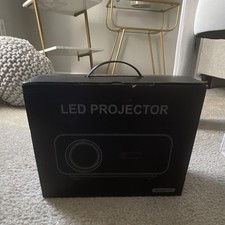 LED Display Projector Model F1 Desktop Projector - Black