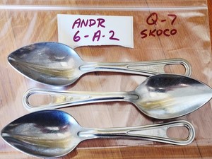 Lot of 3- SKOCO Cutlery US Mess Kit Spoons
