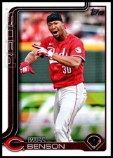 2025 Will Benson Topps Series One BASEBALL #52 Cincinnati Reds