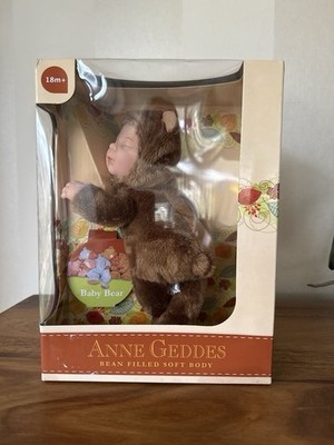 ANNE GEDDES Baby Puppe Baby Bear, Bean Filled Soft Body neu OVP, Geschenkbox