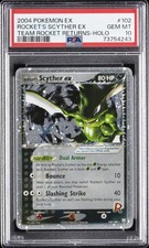 2004 POKEMON EX TEAM ROCKET RETURNS #102 ROCKET'S SCYTHER EX-HOLO PSA 10 on eBay