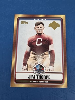 2006 Topps Hall of Fame Tribute #HOFT-JT Jim Thorpe Canton FOOTBALL Card f